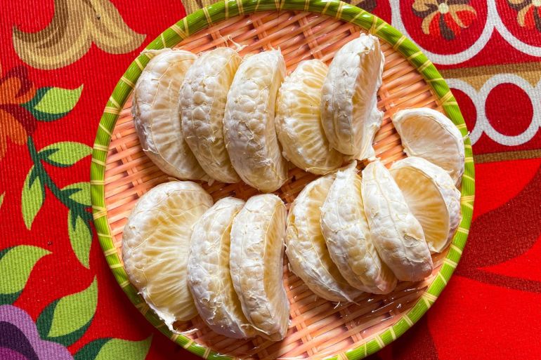 على الرغم من حجمها الكبير ومذاقها الحلو، فإن البوميلو منخفضة السعرات الحرارية (بيكسلز)