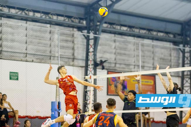 مباراة السويحلي وأسيمبليا باراناينسي البرازيلي في بطولة العالم للأندية للكرة الطائرة