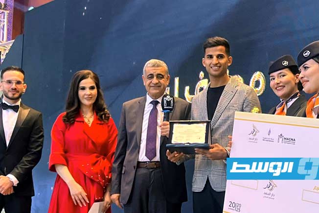 مشهد من حفل توزيع جوائز لَبدة