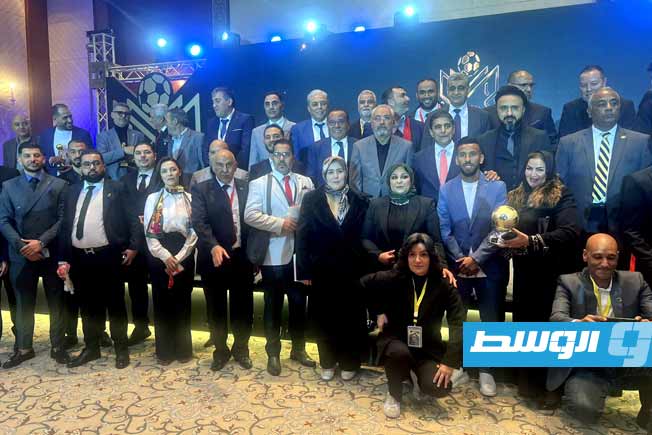 مشهد من حفل توزيع جوائز لَبدة