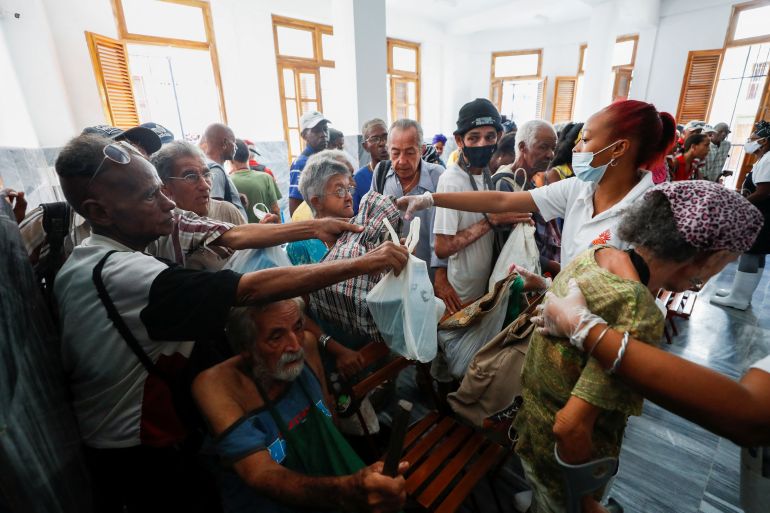 The crisis has forced thousands in Havana to wait for aid