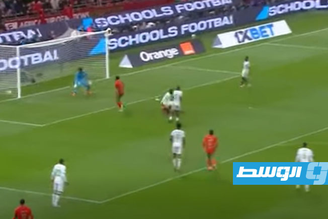 Ayoub El Kaabi scores Morocco's second goal against Comoros with a spectacular scissor kick, December 21, 2025.