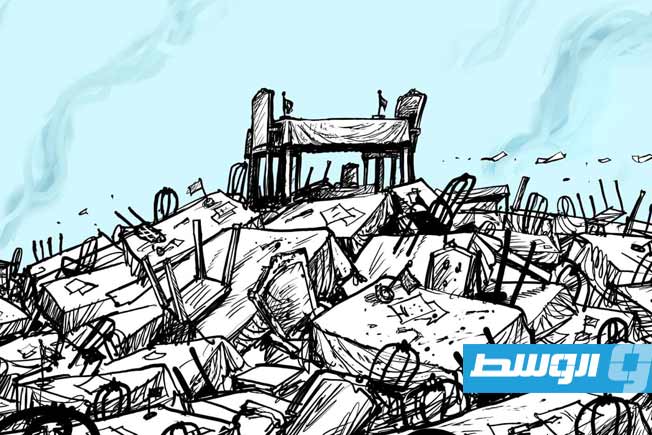 The cartoon that won second place for Jordanian cartoonist Emad Hajjaj.