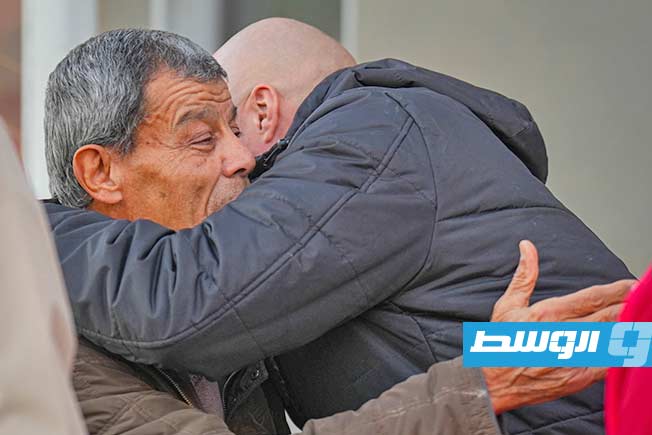 A warm embrace for a great symbol of Al-Ahli Benghazi club.