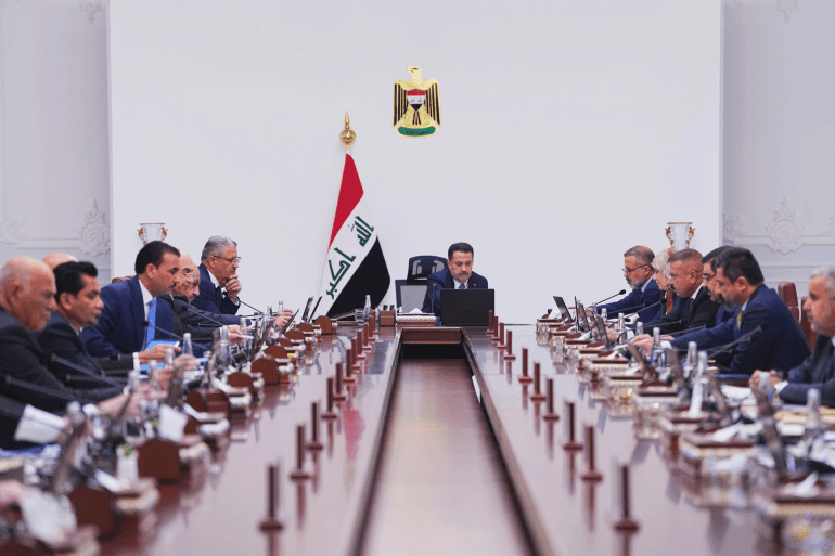 جانب من اجتماع مجلس الوزراء العراقي (مجلس الوزراء العراقي)
