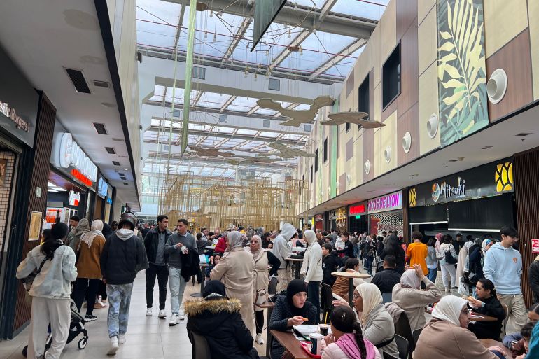 Inside one of the malls in Rabat