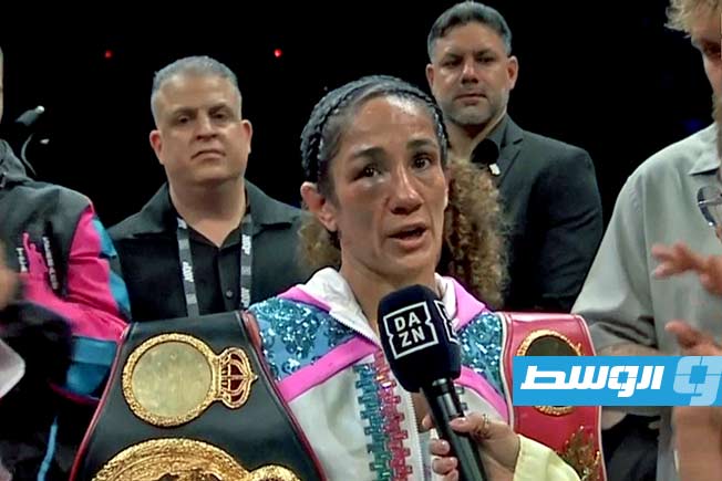 Serrano after the women's boxing match against Tellez on Saturday, January 3, 2026