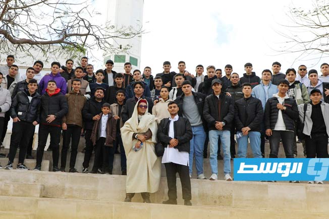 A cultural visit by members and students of the Cultural Café to the National Museum in Tripoli