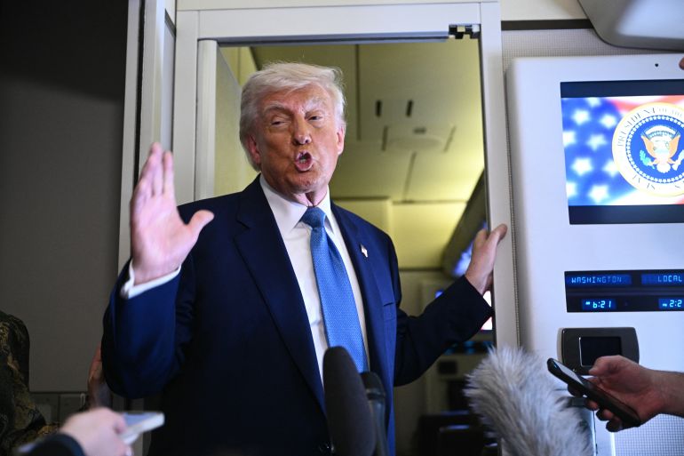 تقارير إعلامية أمريكية أفادت بأن ترمب لا يزال يدرس الخيارات بشأن إيران (الفرنسية)