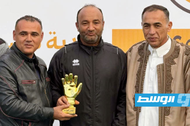 حفل التتويج من كأس الاستقلال لكرة القدم السباعية.