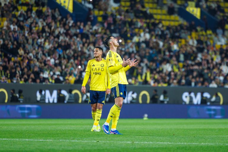 موعد مباراة النصر ضد ضمك في الدوري السعودي والقنوات الناقلة للبث المباشر (غيتي)
