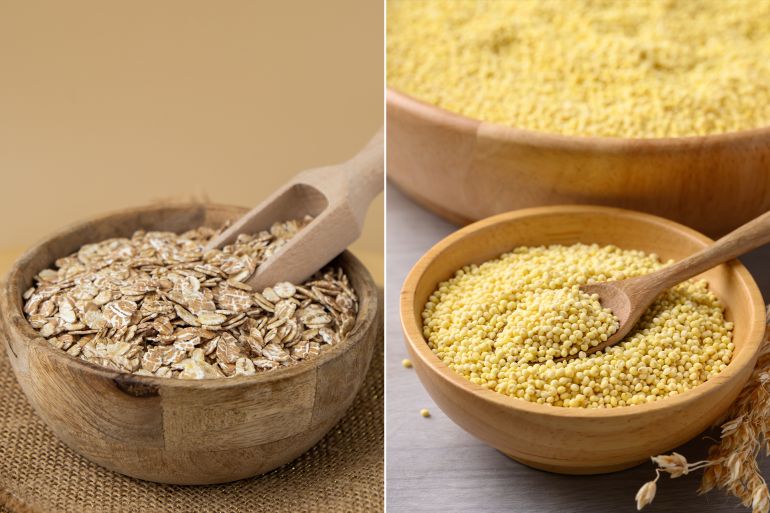 بعض المختصين يصفون الشوفان والدخن بالحبوب الخارقة لما يقدمانه من فوائد متنوعة (شترستوك)