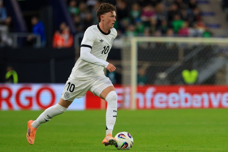 10 October 2025, Thuringia, Jena: Soccer, U21 Men: European Championship qualifier, Germany - Greece