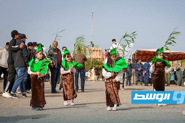 A view of the activities of the Sabratha Tourism Festival.