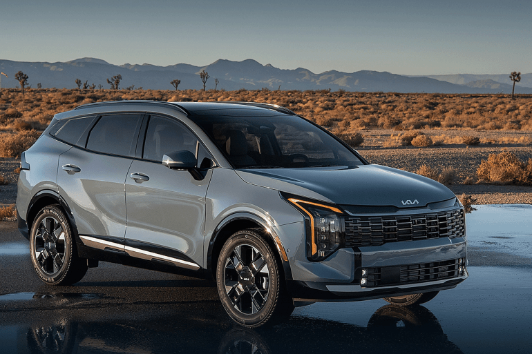 تعتمد سبورتاج هايبرد 2026 على محرك بنزين سعة 1.6 لتر مزود بشاحن توربيني، يعمل إلى جانب محرك كهربائي (كيا)