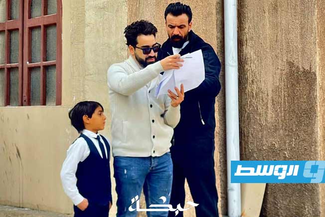 Khalid Khalid Attia in his first acting experience in the series Zanaqi Al-Izz