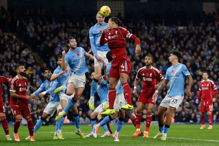 غوراديولا يختار هالاند كأفضل مهاجم في العالم قبل مواجهة ليفربول في البريميرليغ (رويترز)