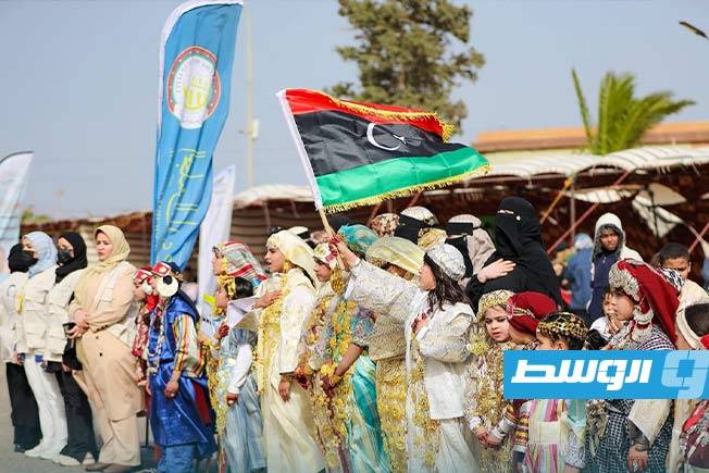 A view of the activities of the Sabratha Tourism Festival.