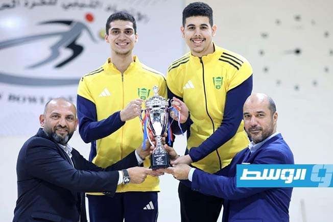 تتويج الفائزين ببطولة ليبيا لكرة الحديد